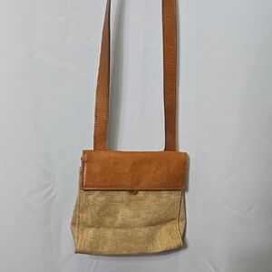 Nine West Brown and Tan Crossbody Bag